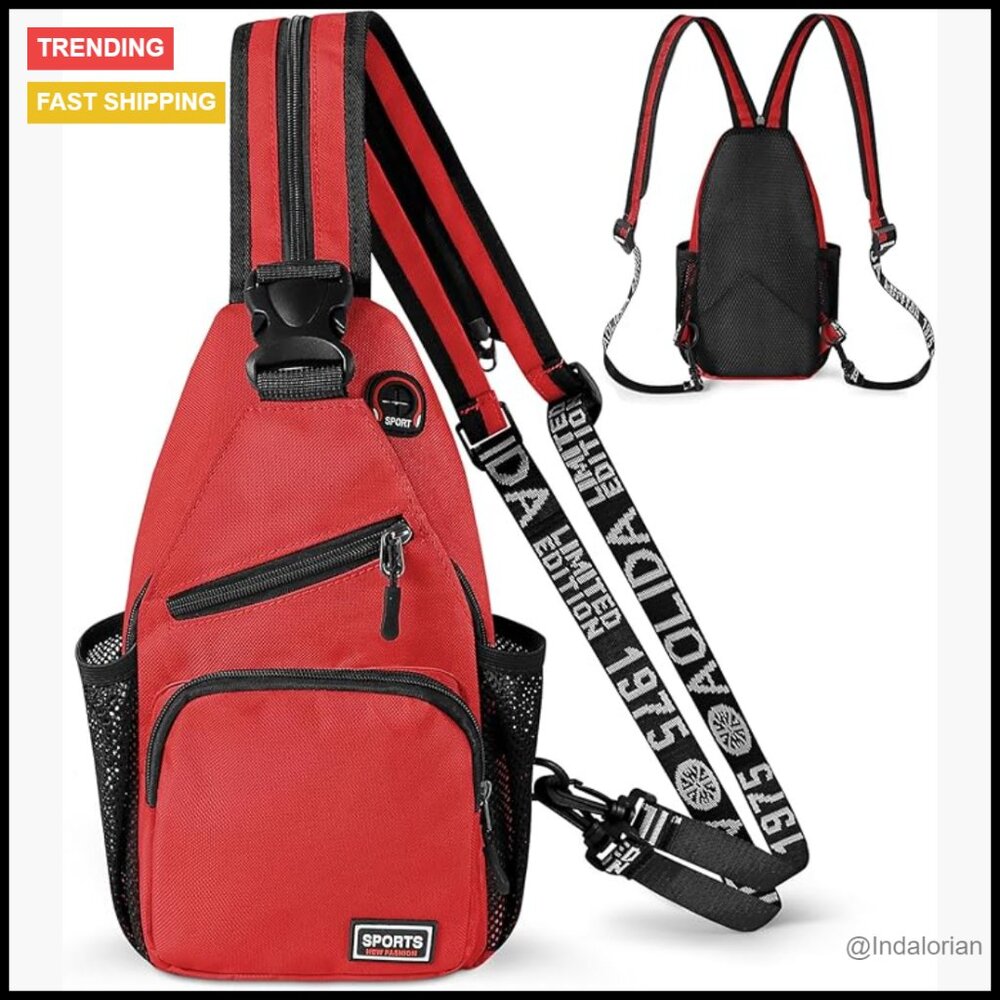 Convertible Sling Backpack Lightweight Daypack Cr… - image 1